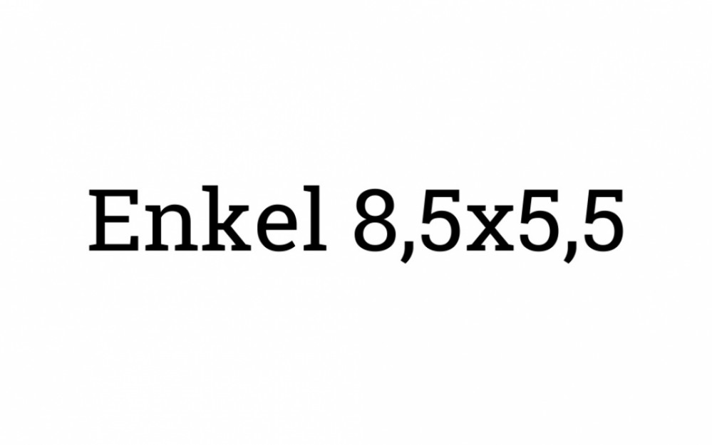 8,5x5,5 (Enkel)