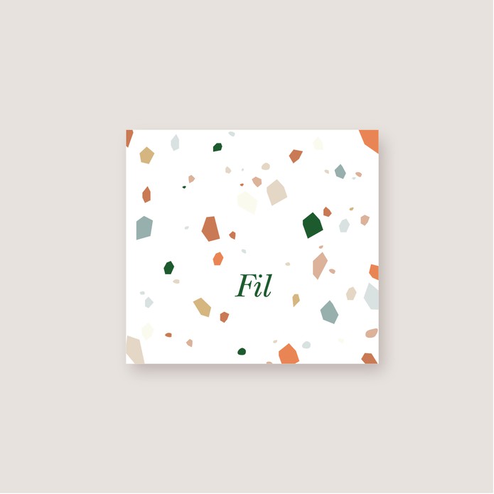 Geboortekaartje met wiegje, mobiel en broer of zus • FIL