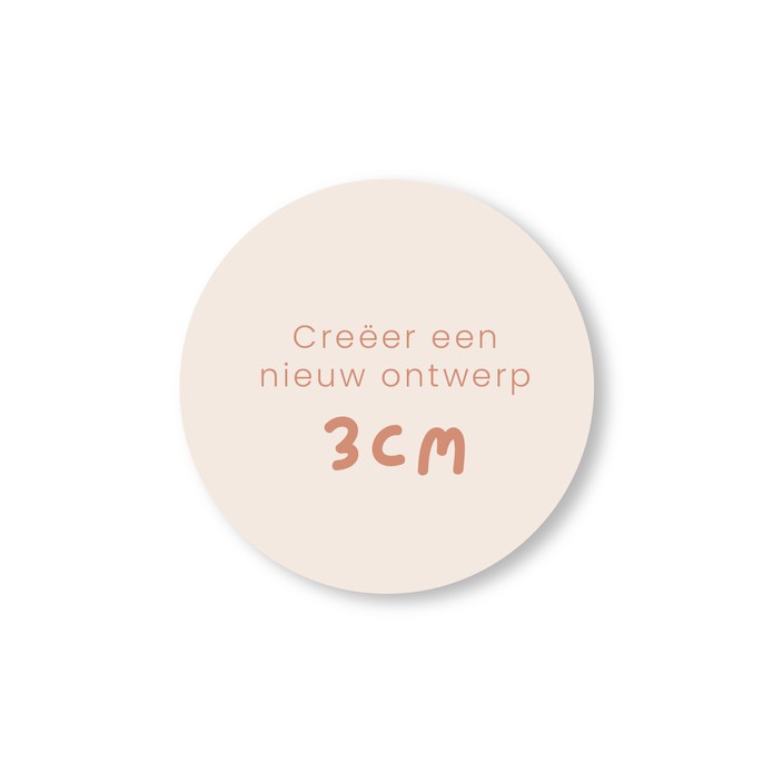 RONDE STICKER 3cm • per vel van 40 stickers