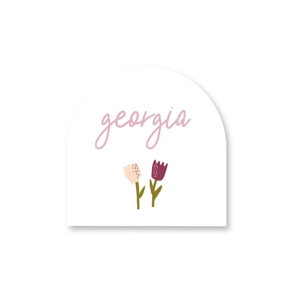 GEORGIA • vormsticker • 3cm • per vel van 48 stickers