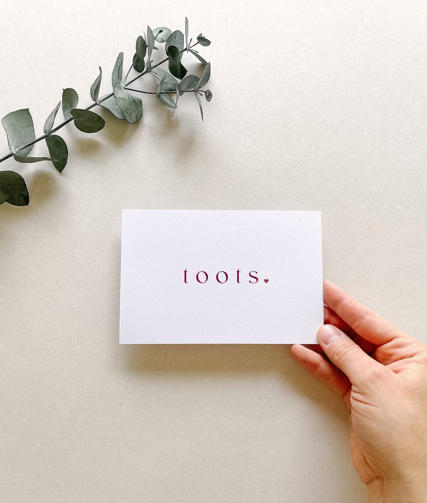 Geboortekaartje unisex minimalistisch letterpress • TOOTS